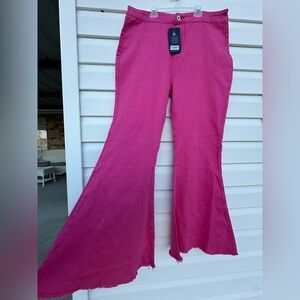 Pink Women’s Denim Flare Jeans - Size XXL